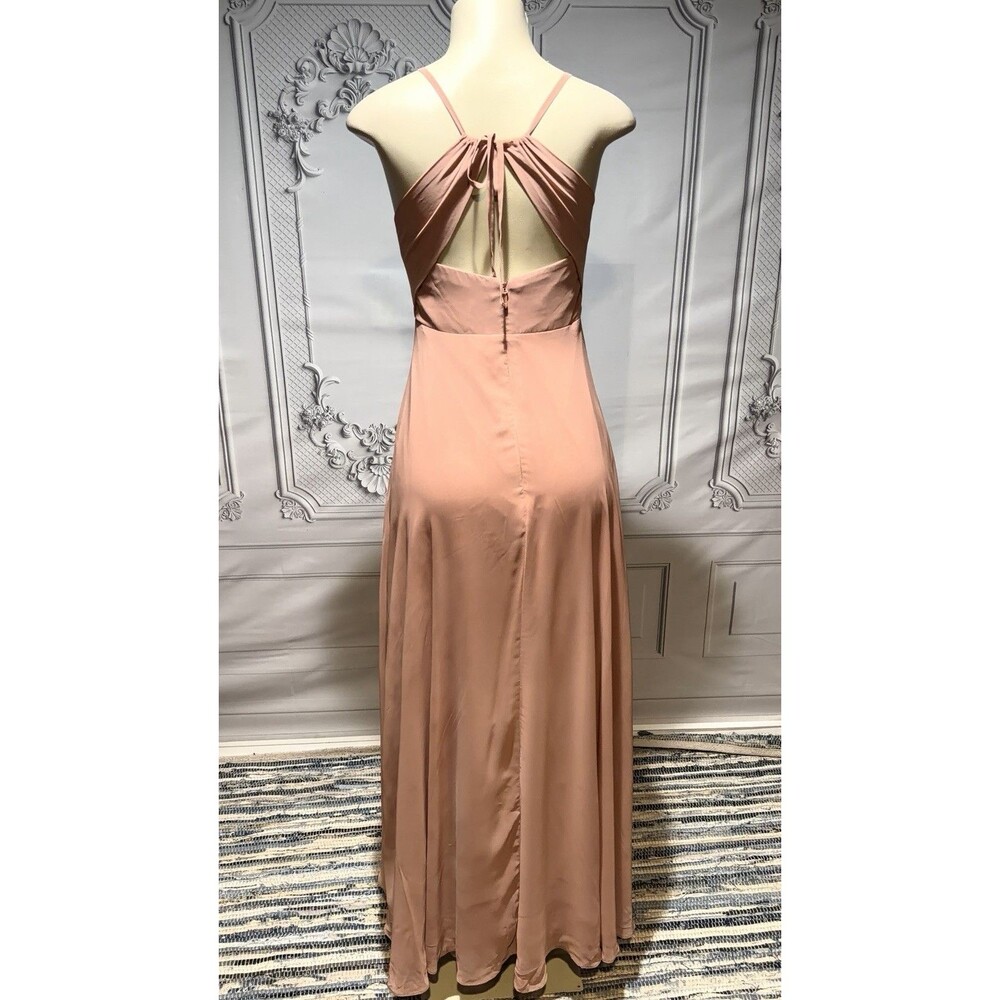 AZAZIE Bridesmaid dress long chiffon Size J16 - Picture 5 of 10